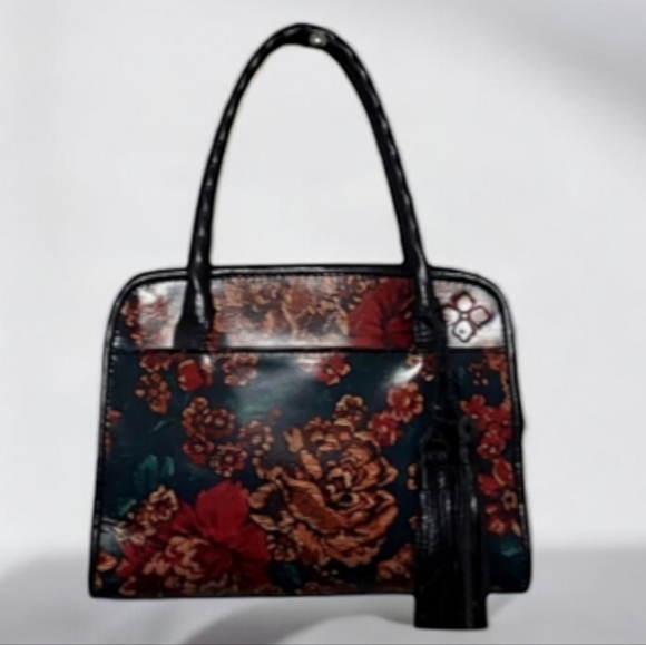Patricia Nash Handbags - Patricia Nash Floral Leather & Double Tassel Great Condition Clean Interior